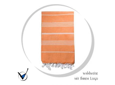 Hamam Sauna Strandtuch - orange