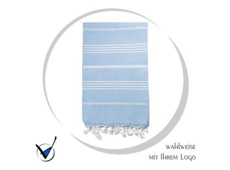 Hamam Sauna Strandtuch - hellblau