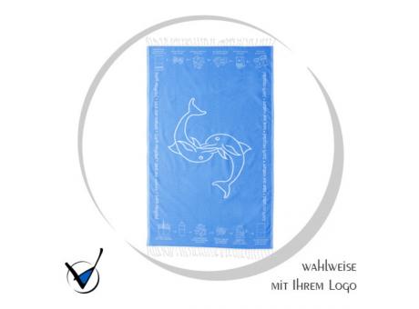 Hamam-Sauna-Strandtuch, RECYCELTE MISCHQUALITÄT- DOLPHIN