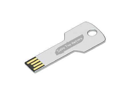 USB-Stick aus Metall in Form eines Schlüssels Flash Square Priority