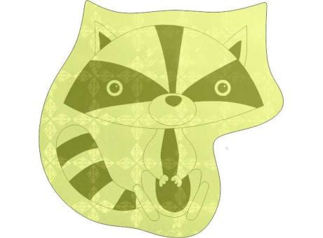 Sticker S-16 Waschbär 50 x 50 mm