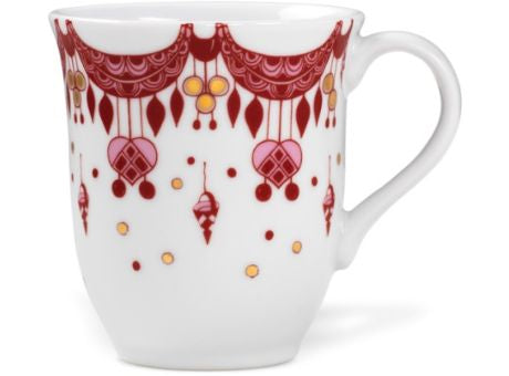 Björn Wiinblad Weihnachtsbecher rot 35cl