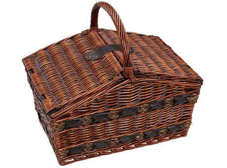 Cilio Picknick-Korb COMO dunkelbraun