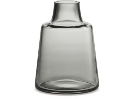 Holmegaard Flora Vase kurzer Hals smoke 12cm