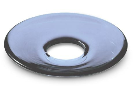 Holmegaard LUMI Glasmanschetten flach indigo blau 8er Set