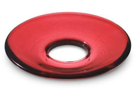 Holmegaard LUMI Glasmanschetten flach rot 8er Set