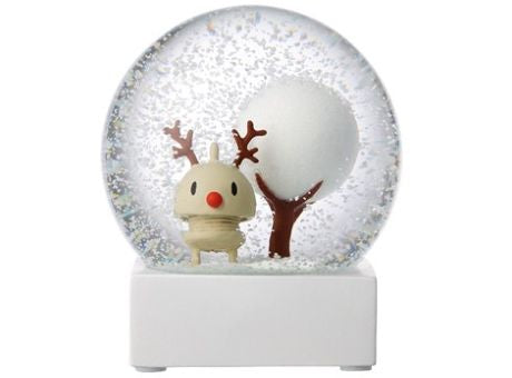 Hoptimist Rudolf Snow Globe