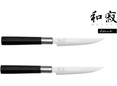 KAI WASABI BLACK Wasabi Black 2er Set Steakmesser