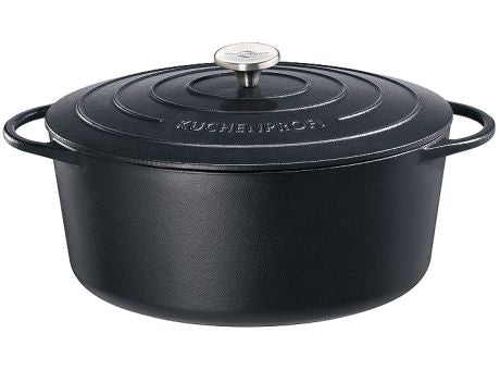 Küchenprofi Bratentopf oval 35cm schwarz