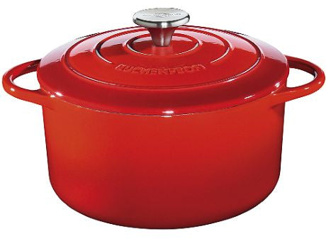 Küchenprofi Bratentopf rund 24cm rot