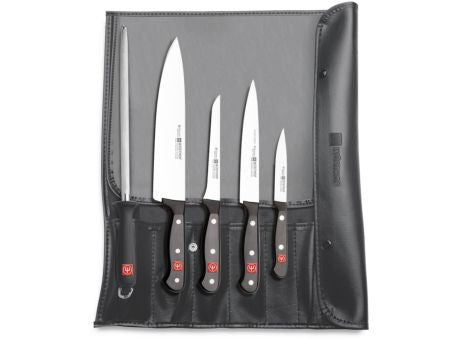 Wüsthof Starter Rolltasche bestückt mit 5 Teilen aus der GOURMET Serie