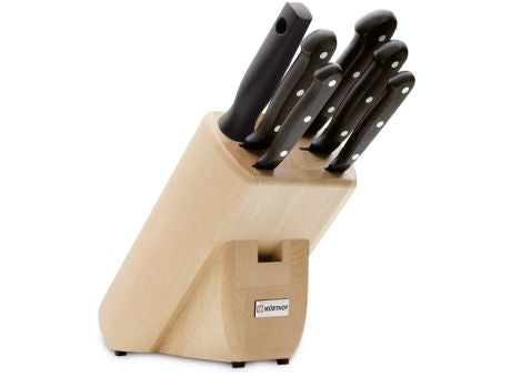Wüsthof GOURMET Messerblock Buchenholz natur mit 6 Teilen