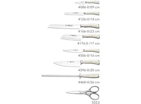 Wüsthof CLASSIC IKON CREME Messerblock Thermobuchenholz mit 8 Teilen
