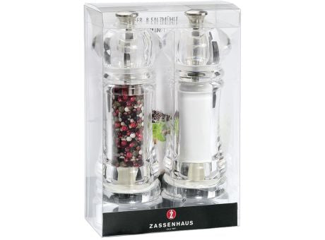 Zassenhaus Set Pfeffermühle und Salzmühle Berlin 18cm Acryl