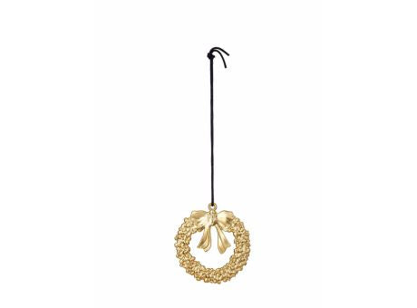 Rosendahl Weihnachten Christbaumanhänger Weihnachtskranz  gold