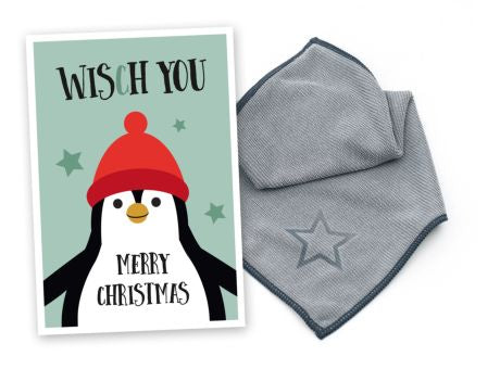 Sanni Shoo Mikrofasertuch wisch.art x-mas pingu