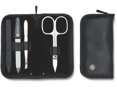 Wüsthof Nagelpflegeetui 9171 Leder schwarz 4-tlg