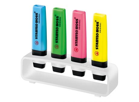 STABILO BOSS ORIGINAL 4er Tisch-Set Leuchtmarkierer
