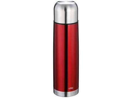 Cilio Isolierflasche COLORE 0 75L metallic rot