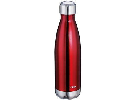 Cilio Isoliertrinkflasche ELEGANTE 0 5L rot