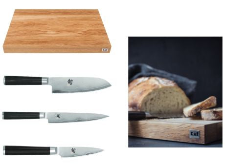 Kai Shun Messer-Set mit Hackbrett