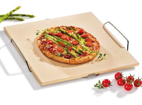 Küchenprofi Pizzastein mit Gestell
