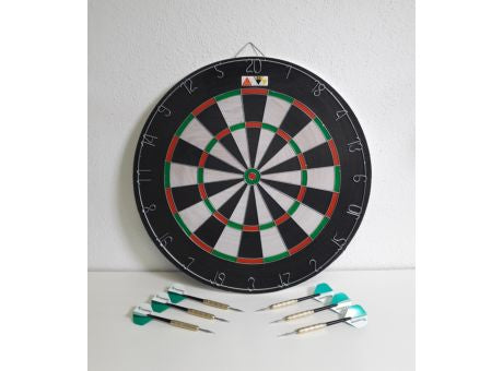 Dartboard Flock Economy Doming + bedruckte Flights