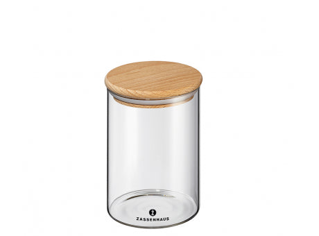 Zassenhaus Vorratsglas mit Holzdeckel 850ml