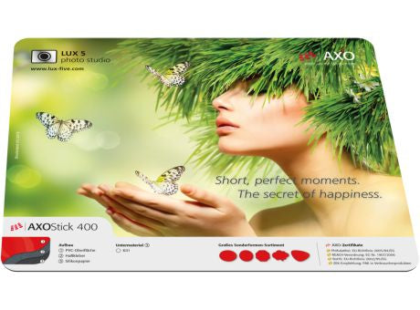 Zahlmatte AXOStick 600, 24 x 19,5 cm rechteckig, 0,5 mm dick