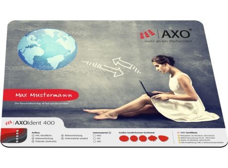 Mousepad AXOIdent 400, 24 x 19,5 cm rechteckig, 1 mm dick