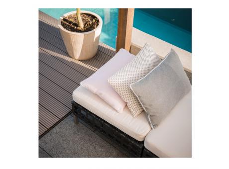 Designkissen mit Öko-Wärmflasche Strickbezug London grau