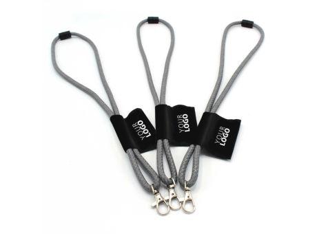 Tube Lanyard Reflex silber