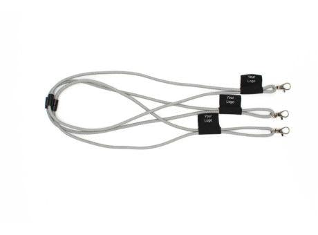 Tube Lanyard Reflex silber