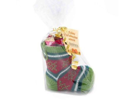 Nikolausstiefel Nougat, 70g, mit Grußkarte