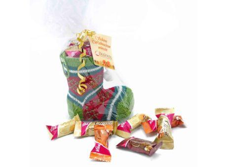 Nikolausstiefel Nougat, 100g, mit Grußkarte