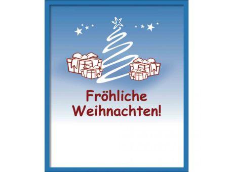 Organzasäckchen Christmas silber mit Kärtchen