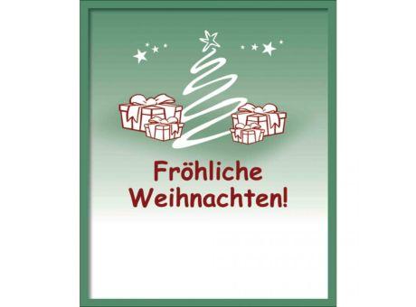 Organzasäckchen Christmas silber mit Kärtchen
