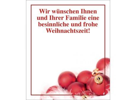 Organzasäckchen Christmas silber mit Kärtchen