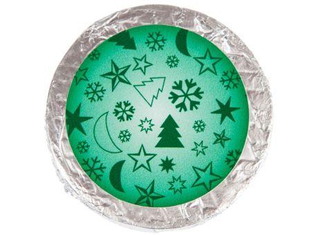 Organzasäckchen Christmas silber mit Kärtchen