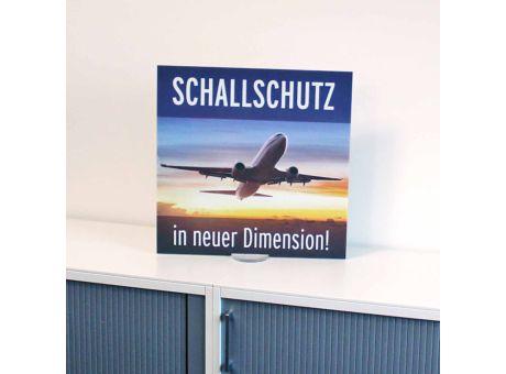 Schallschutzbild 50 x 50 cm weiß 1,1 Alpha