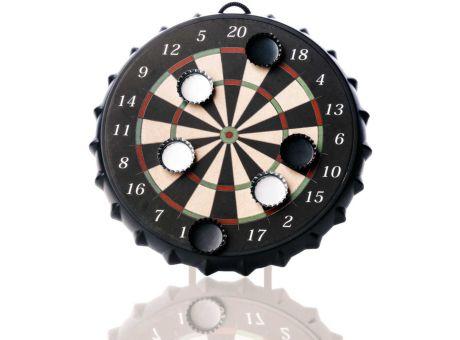 Kronkorken Dart Krony incl. 4c Etikett auf Bull-Eye