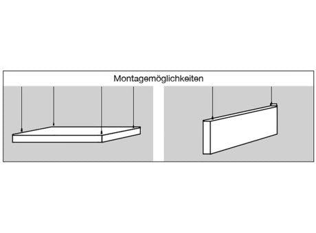 Drahtseilaufhängung für Schallschutzplatten 2,5 cm Stärke