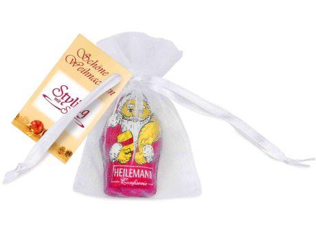 Organzasäckchen Santa mit Grußkarte