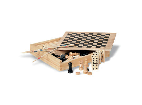 Spielesammlung in Holzbox