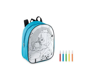 Rucksack mit 5 Filzstiften