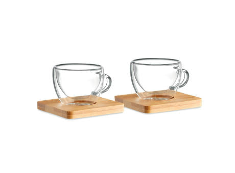 Set mit 2 Espressogläsern