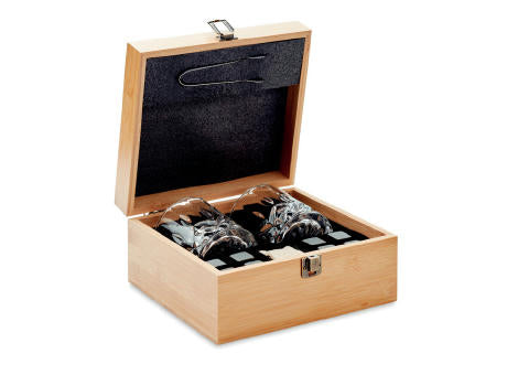 Whisky Set in Bambus Box