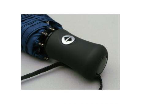 Vollautomatischer Taschenschirm mit schwarzem Griff