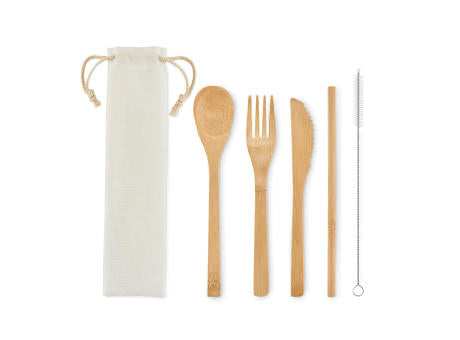 Besteck-Set Bambus