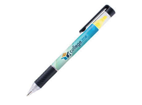 DELOS Kugelschreiber und Textmarker mit 4c-Druck all-over